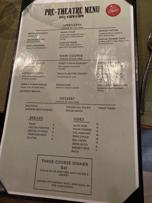 Menu photo 6 Saar Indian Bistro New York, NY Menu photo 6 Saar Indian Bistro New York, NY