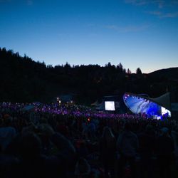 Deer Valley Snow Park Outdoor Amphitheater - Concert at Deer Valley in Park City, Utah.