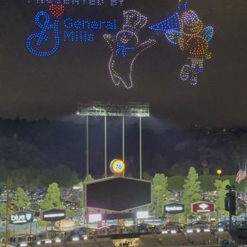 Dodger Stadium - DRONE SHOW - Stadiums & Arenas Near Me - Los Angeles, California