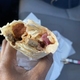 Beef shawarma with sausage