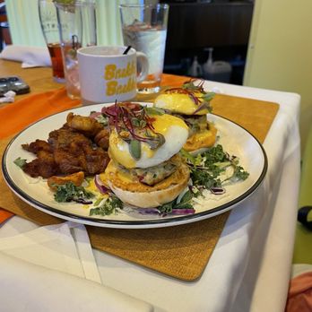 Brekki Brekki - Crab cake Benedict - Breakfast & Brunch Near Me - Albuquerque, New Mexico