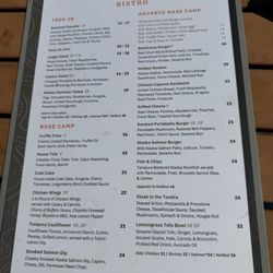 Base Camp Bistro - Lunch menu