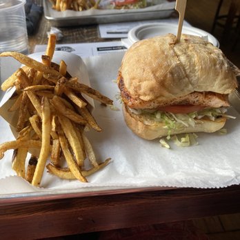 Ellie’s Tavern - Blackened salmon sandwich - Salad Near Me - Baltimore, Maryland Ellie’s Tavern - Blackened salmon sandwich - Salad Near Me - Baltimore, Maryland