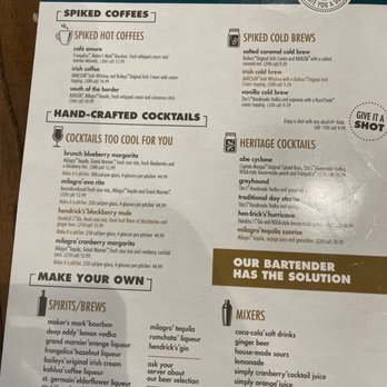 Another Broken Egg Cafe - Cocktail menu because that can make or break brunch! - American Near Me - Indianapolis, Indiana