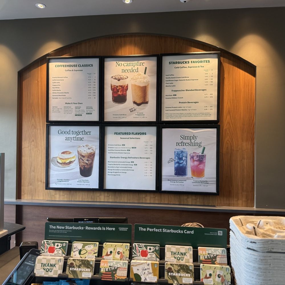 Starbucks - Easy to read menu - Coffee & Tea Near Me - Stevenson Ranch, California Starbucks - Easy to read menu - Coffee & Tea Near Me - Stevenson Ranch, California