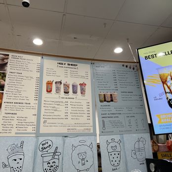 Holy Sheep - Menu 01.20.24 - Bubble Tea Near Me - Anaheim, California