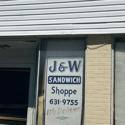 Exterior outside entrance of J & W Sandwich Shoppe - The shop front. - Cincinnati, Ohio Exterior outside entrance of J & W Sandwich Shoppe - The shop front. - Cincinnati, Ohio