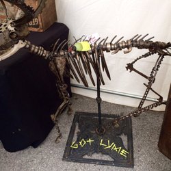 Fine Arts For Ocala - FAFO - Very cool sculpture depicting the effects of Lyme-2017