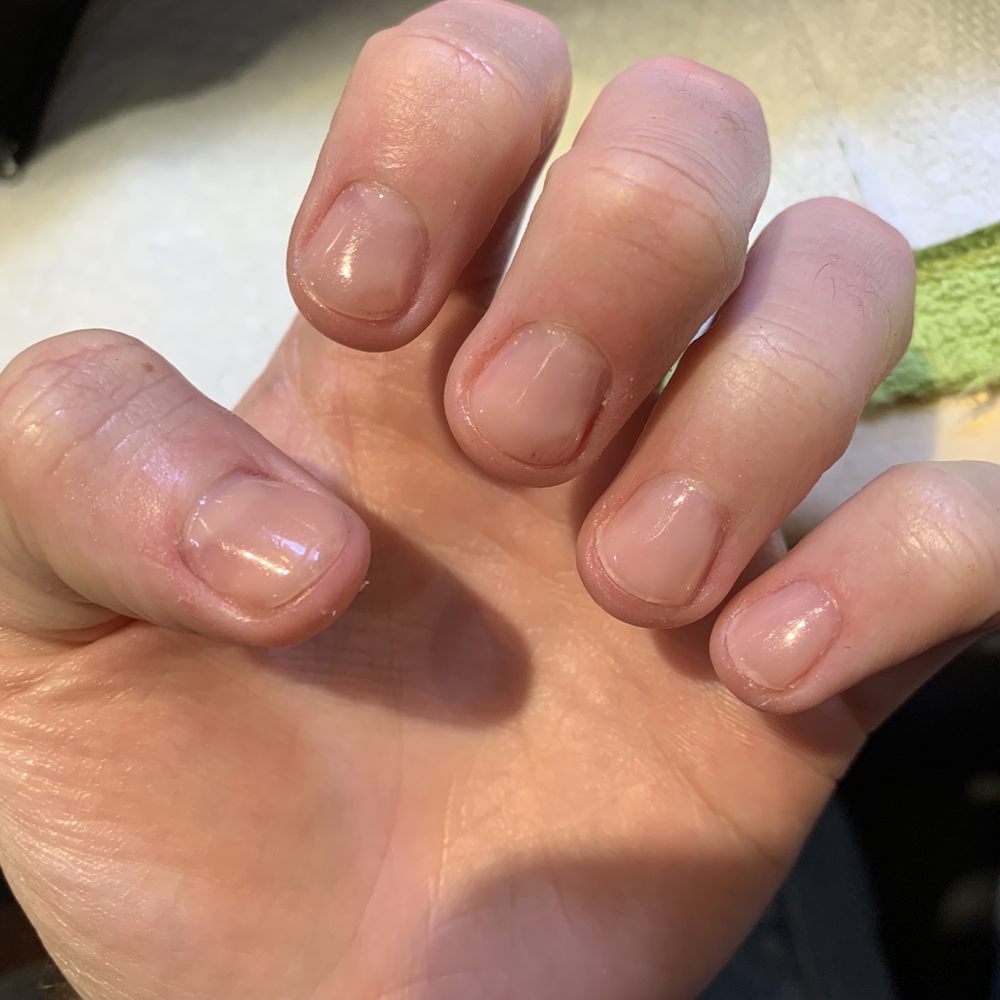 Lumpy gel nails