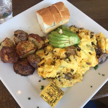 Starling Diner - Cheeseburger Scramble, added avocado. - New American Near Me - Long Beach, California Starling Diner - Cheeseburger Scramble, added avocado. - New American Near Me - Long Beach, California