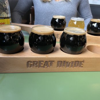 Great Divide Brewing Company - Beer flight! - Pubs Near Me - Denver, Colorado Great Divide Brewing Company - Beer flight! - Pubs Near Me - Denver, Colorado