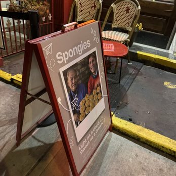 Spongies Cafe - Sign out front - Cafes Near Me - New York, New York Spongies Cafe - Sign out front - Cafes Near Me - New York, New York