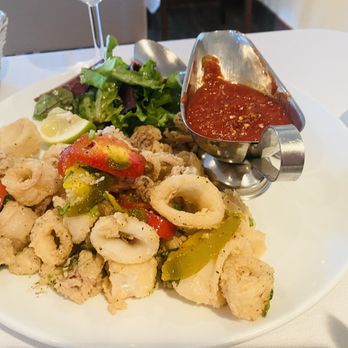 Gourmet Italia - Calamari Fritti w/ cherry peppers - this is really good! - Italian Near Me - Temecula, California
