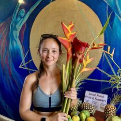 Maui Yoga & Dance Shala - Flowers Nadia gifted me on my birthday
