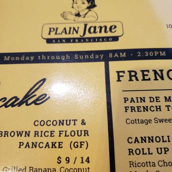 Plain Jane - Breakfast & Brunch Near Me - San Francisco, California Plain Jane - Breakfast & Brunch Near Me - San Francisco, California