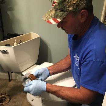 The Original Cape Fear Rooter - Replacing leaking wax seal. - Plumbing Near Me The Original Cape Fear Rooter - Replacing leaking wax seal. - Plumbing Near Me