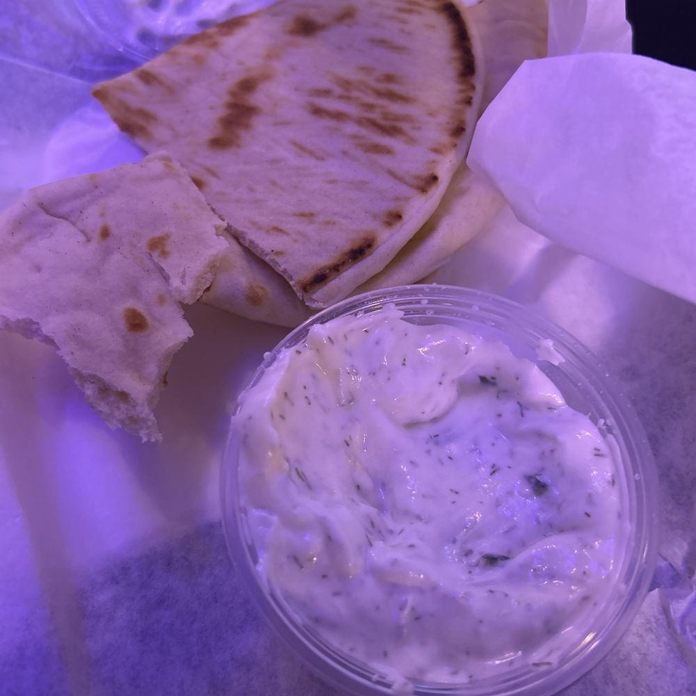 Petra Cafe - Small side of tzatziki and pita bread. DELICIOUS! - Greek Near Me - Orinda, California Petra Cafe - Small side of tzatziki and pita bread. DELICIOUS! - Greek Near Me - Orinda, California