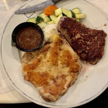 Arcadia Garden Cafe - Filet mignon & chicken steak plate ... because I needed protein. Black pepper sauce in the side - Chinese Near Me - Arcadia, California