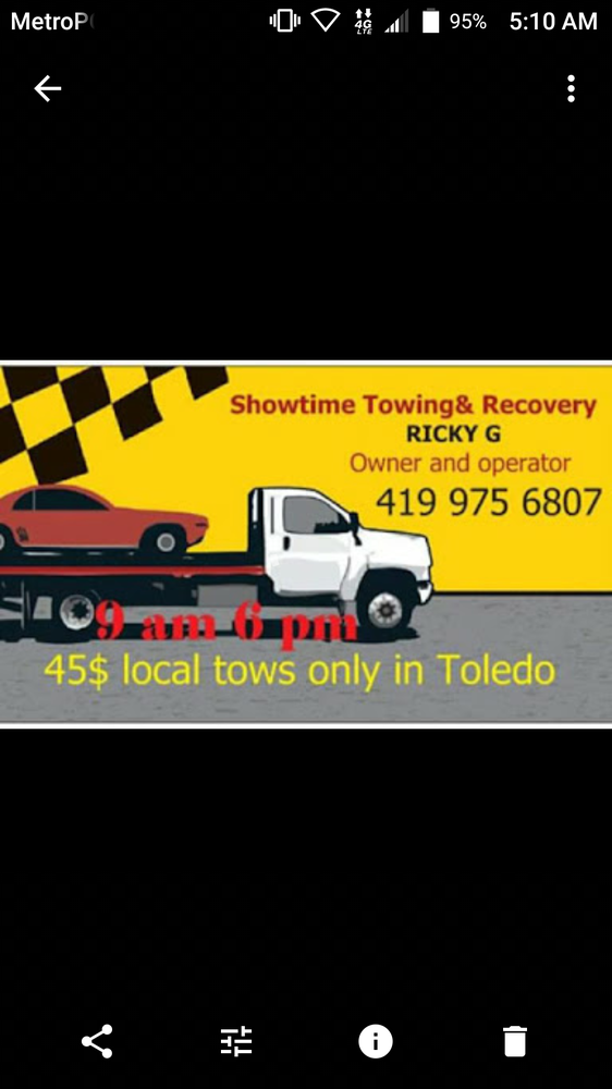 SHOWTIME TOWING & RECOVERY Towing Toledo, OH Phone Number Yelp