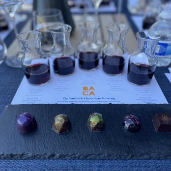 BACA Wines - Wine and chocolate pairing - Wine Tasting Room Near Me - Healdsburg, California