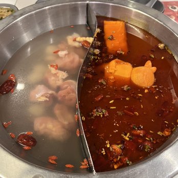 Liuyishou Hotpot - Dual hotpot- mala spicy soup base and Coconut Chicken Soup Base(perfect balance) - Hot Pot Near Me - Flushing, New York Liuyishou Hotpot - Dual hotpot- mala spicy soup base and Coconut Chicken Soup Base(perfect balance) - Hot Pot Near Me - Flushing, New York