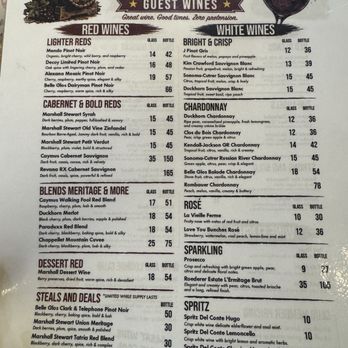 Barrel Riot - Menu - Wineries Near Me - San Diego, California