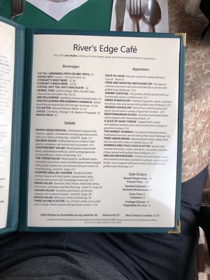 Menu photo 7 River's Edge Cafe Confluence, PA