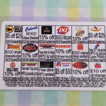 Culver's - The many discounts available using this card! So great to see that Culver's is helping the athletes of Sun Valley HS - Burgers Near Me - Indian Trail, North Carolina