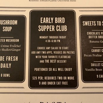 The Warbler - Menu - Pasta Shops Near Me - Chicago, Illinois