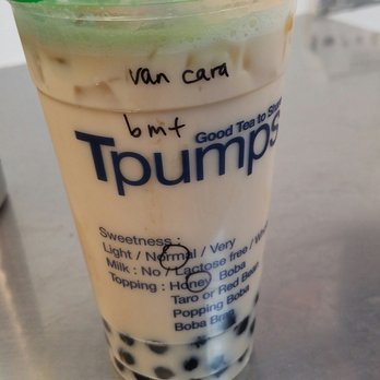 Tpumps - My drink was tasty! I ordered the vanilla caramel milk tea - Bubble Tea Near Me - Foster City, California Tpumps - My drink was tasty! I ordered the vanilla caramel milk tea - Bubble Tea Near Me - Foster City, California
