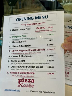 Menu photo 2 Pizza X Cafe Palisades Park, NJ