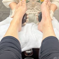 Hi-Tek Nails - Heated stone massage- so good!