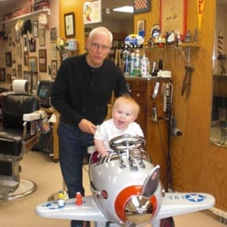 Austin's Barber Shop - Kids love getting their hair cut in the airplane barber chair.