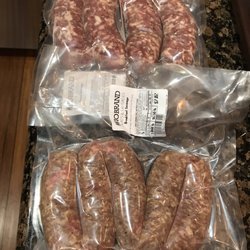 Zio Brand Meats and Sausages - Swiss and breakfast sausage.