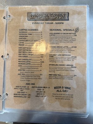 Menu photo 3 Camp Kingston Kingston, NY
