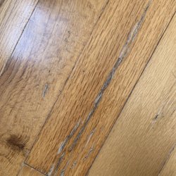 Sparkletts Water - Water damage on our hardwood floor from leaky dispenser