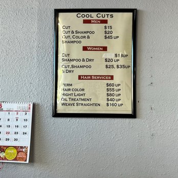 Cool Cuts - Prices as of June 2023 - Hair Salons Near Me - Temple City, California