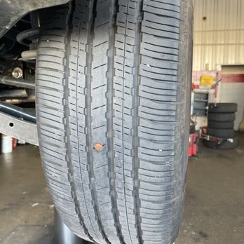 Big O Tires - Tire being repaired. - Tires Near Me - Long Beach, California