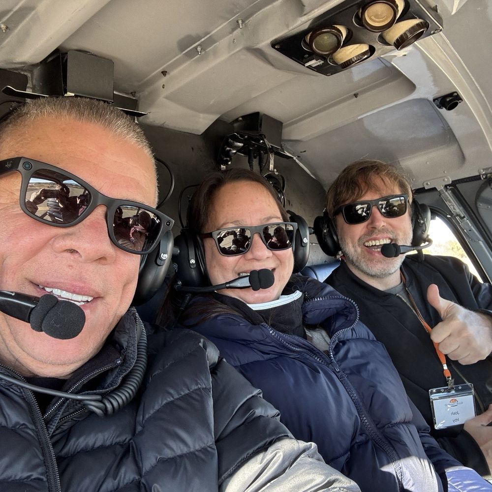 Apex Air Tours - Myself, my wife and our friend Josh enjoying the flight - Aerial Tours Near Me - Sedona, Arizona Apex Air Tours - Myself, my wife and our friend Josh enjoying the flight - Aerial Tours Near Me - Sedona, Arizona