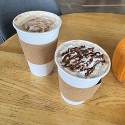 Tres Leches on the left and Mexican Mocha on the right.