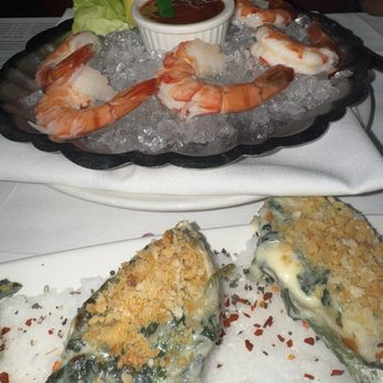 The Capital Grille - Shrimp Cocktail (5), oyster Rockefeller - Steakhouses Near Me - Orlando, Florida