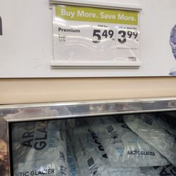 Smart & Final Extra! - 16# cubed ice $5.49 or $3.99 each if you buy 6 or more on 6-2-2023