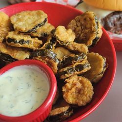 Broken Hearts Burger - Handcuff fried pickles