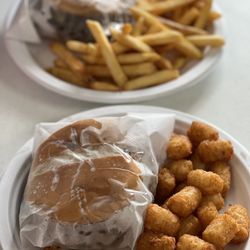Buster's Burger Joint - Two very juicy doubles in their diapers!
