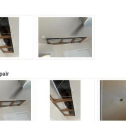 Affordable Drywall Repair Albuquerque NM & Painting Contractor - This is photo before David fixed the ceiling and bathroom wall