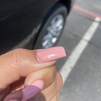 Abby Nails and Spa - thumb nail had texture underneath I guess due to uneven filing. - Nail Salons Near Me - Austin, Texas Abby Nails and Spa - thumb nail had texture underneath I guess due to uneven filing. - Nail Salons Near Me - Austin, Texas