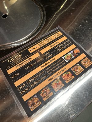 Menu photo 2 Mebo Hotpot  Temple City, CA