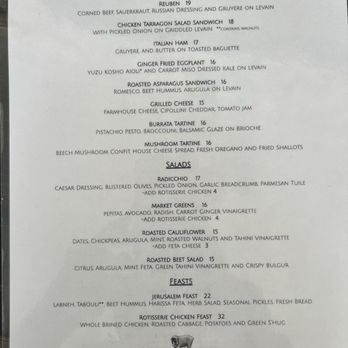 Field + Fort - Menu as of 5/25/25 - Furniture Stores Near Me - Summerland, California