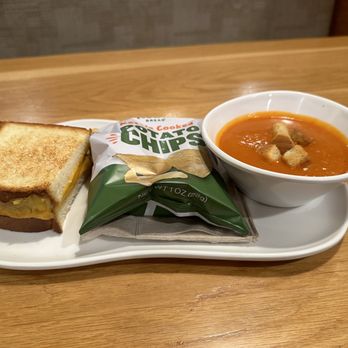Panera Bread - Grilled cheese, tomato soup and chips - Sandwiches Near Me - Tukwila, Washington