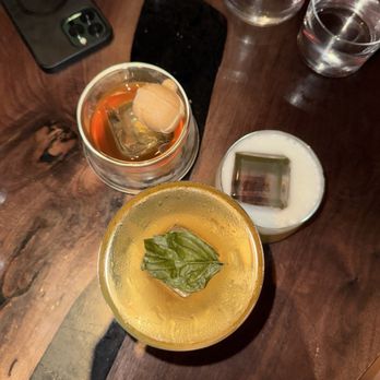 Double Chicken Please - Melon prosciutto (front) Japanese cold noodle (right) dorayaki (left) - Cocktail Bars Near Me - New York, New York Double Chicken Please - Melon prosciutto (front) Japanese cold noodle (right) dorayaki (left) - Cocktail Bars Near Me - New York, New York